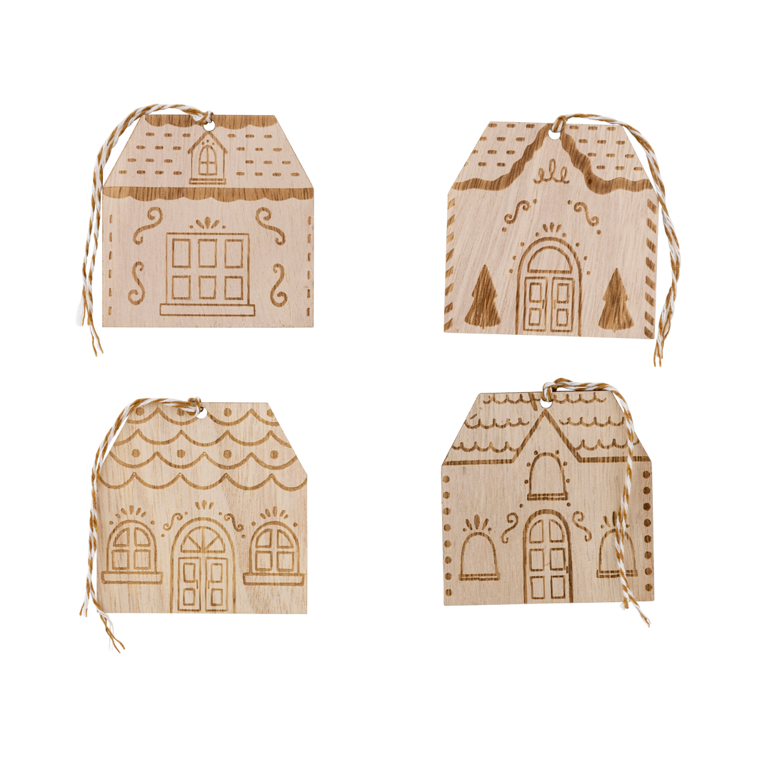 GBD1109 - Gingerbread House Wood Tags (7370944544834)