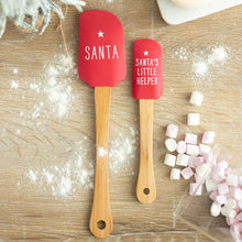 Load image into Gallery viewer, Santa&#39;s Helper Silicone Christmas Baking Spatula Set (7330222702658)
