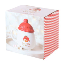 Load image into Gallery viewer, Sweater Weather Lidded Christmas Mug (7330222506050)