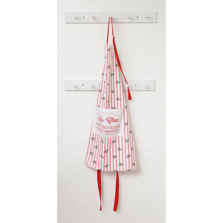 PRE ORDER - Adult Mrs Claus Bakery Apron (6959246901314)
