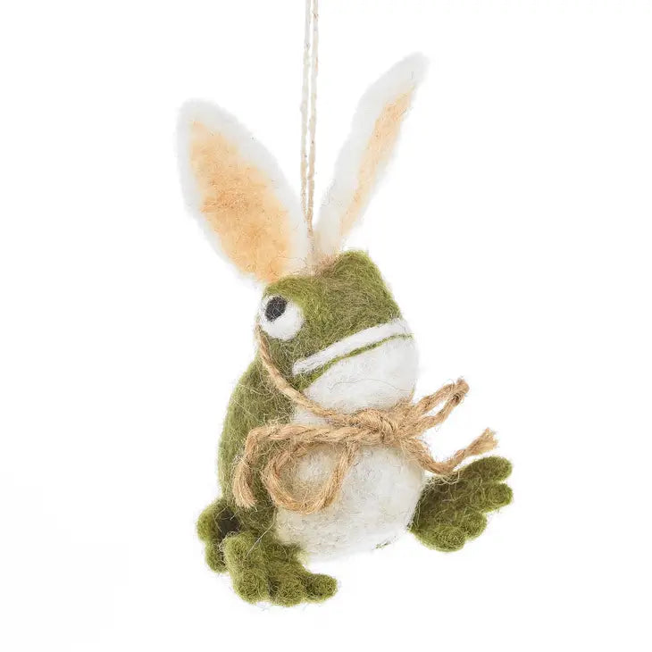 Felt Easter Toad Ornament (7050764320834)