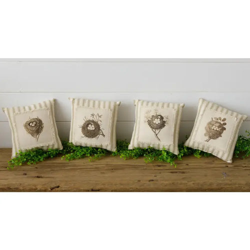 Sepia Nests Mini Pillows Set of 4 (7049628188738)