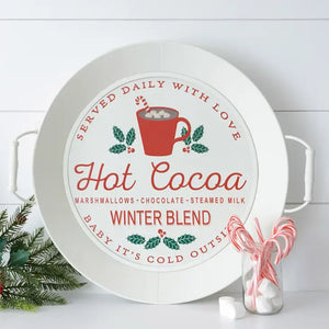 PRE ORDER - Hot Cocoa Embossed Tray (6959247425602)