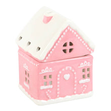 Load image into Gallery viewer, Pink Gingerbread House Christmas Oil Burner (7330222637122)