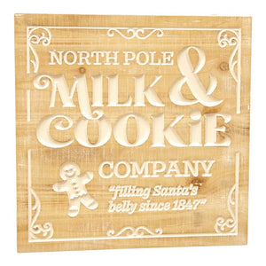 Milk & Cookie Company Sign - 15.75 x 15.75 x 0.4 in (7330234335298)