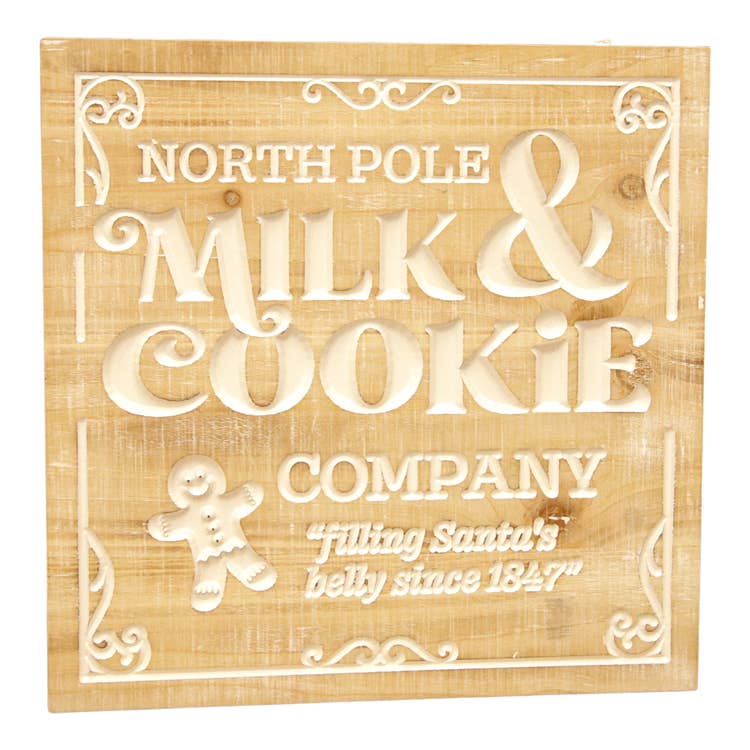 Milk & Cookie Company Sign - 15.75 x 15.75 x 0.4 in (7330234335298)