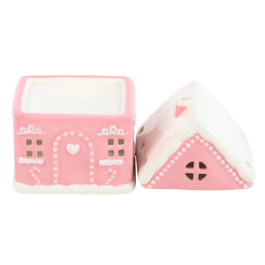 Pink Gingerbread House Christmas Oil Burner (7330222637122)