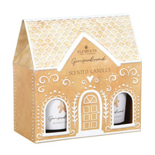 Load image into Gallery viewer, Set of 2 Christmas Gingerbread House Lidded Candles (7330222211138)