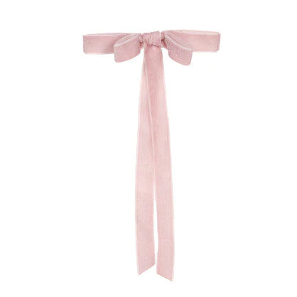 6pk Pink Velvet Classic Bows (7358161387586)