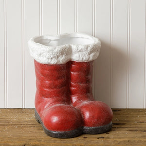 Santa Boots Planter (6954438721602)