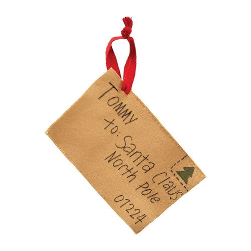 From Tommy - Santa Claus Letter Ornament (6955304976450)