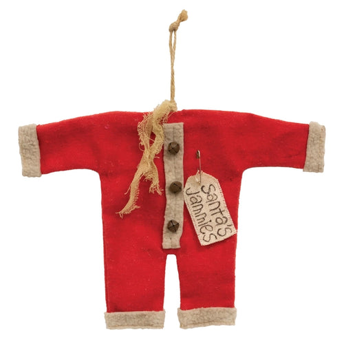 Santa's Jammies Red Ornament (6955305271362)