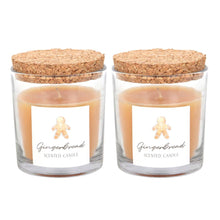 Load image into Gallery viewer, Set of 2 Christmas Gingerbread House Lidded Candles (7330222211138)