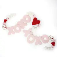 Pink XOXO Love Letters Hearts Felt Garland (7041305182274)