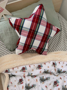 Tartan Star Cushion - PRE ORDER (6921483419714)