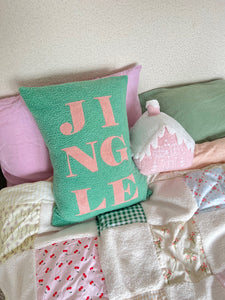 PINK Gingerbread House Cushion - PRE ORDER (6919628718146)