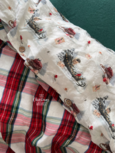 Load image into Gallery viewer, Whimsical Christmas Sleigh &amp; Tartan Quilt Set (6939652063298)