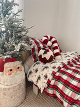 Load image into Gallery viewer, Whimsical Christmas Sleigh &amp; Tartan Quilt Set (6939652063298)