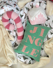Load image into Gallery viewer, Green Jingle Cushion - PRE ORDER (6919637696578)