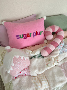 PINK Dual Tone Candy Cane Cushion - PRE ORDER (6919624458306)