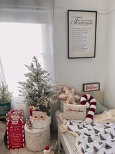 Load image into Gallery viewer, RED Candy Cane Cushion - PRE ORDER (6763152343106)
