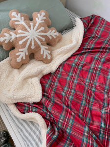 Gingerbread Snowflake Cushion - PRE ORDER (6921483386946)