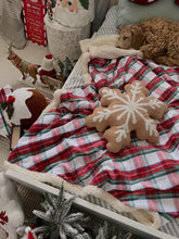 Load image into Gallery viewer, White Tartan Fleece Blanket - PRE ORDER (6919646806082)