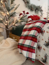 Load image into Gallery viewer, Whimsical Christmas Sleigh &amp; Tartan Quilt Set (6939652063298)