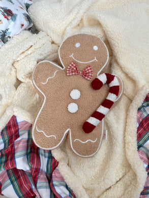 Gingerbread Man Cushion - PRE ORDER (6822215188546)