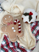 Load image into Gallery viewer, Gingerbread Man Cushion - PRE ORDER (6822215188546)
