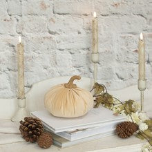 LA207863 - 5.5" Off White Fabric Pumpkin (6988867207234)