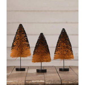 LC0719 - Orange Bottle Brush Trees Set of 3 (6953014165570)