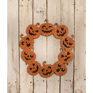LC1526 - Jack-O-Lantern Glitter Wreath (6952749432898)