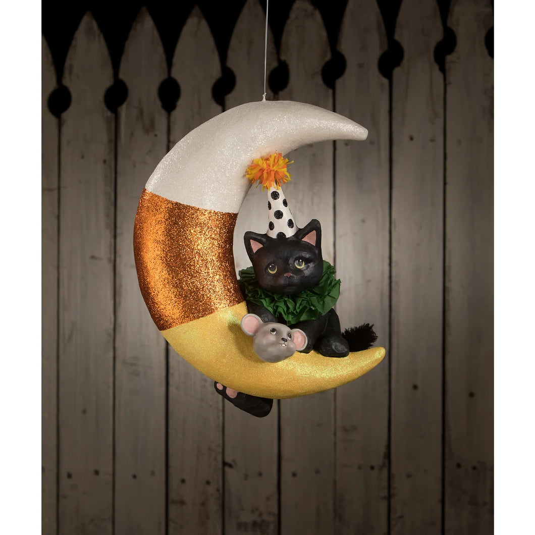 TD1193 - Party Kitty on Candy Corn Moon (6952757461058)