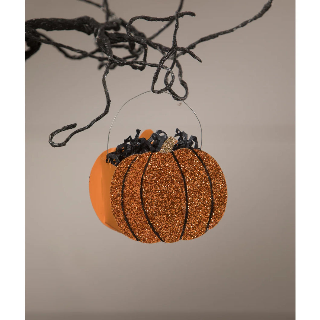 TF1257 - Glittered Pumpkin Bucket (6953012985922)