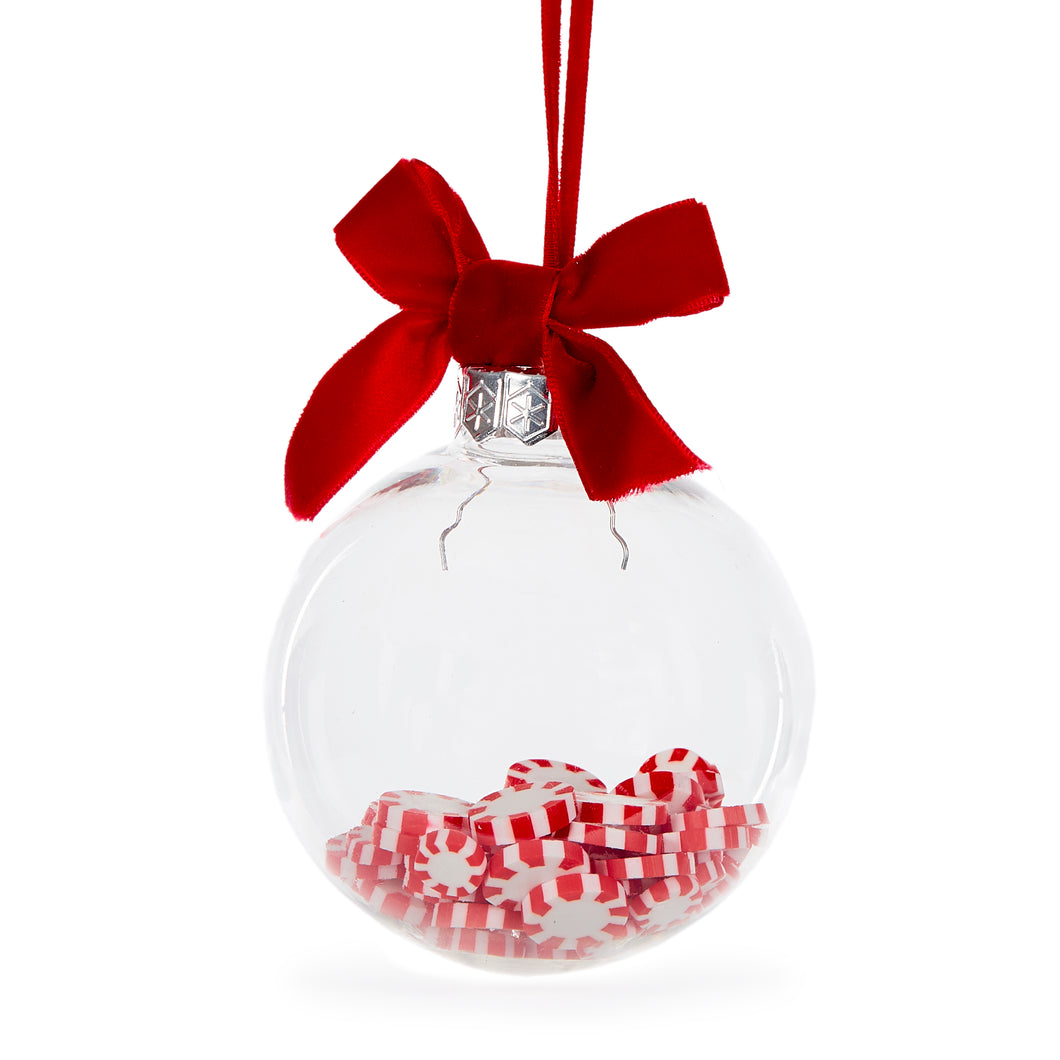 Peppermint Filled Bauble Hanging (6643195215938)