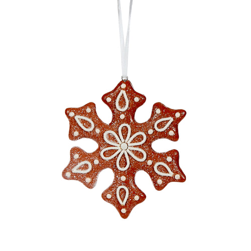 Piped Snowflake Gingerbread Hanging (6643189579842)