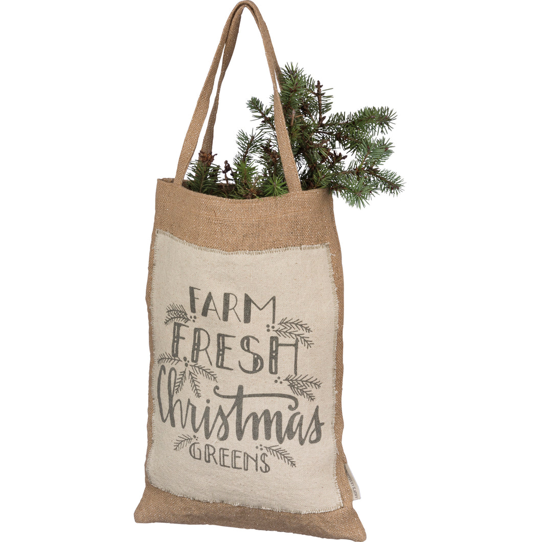 100321 - Hanging Bag Christmas Greens (6664292696130)