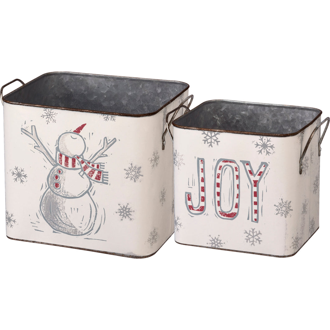 104220 - Bucket Set Snowman Joy (6664313143362)