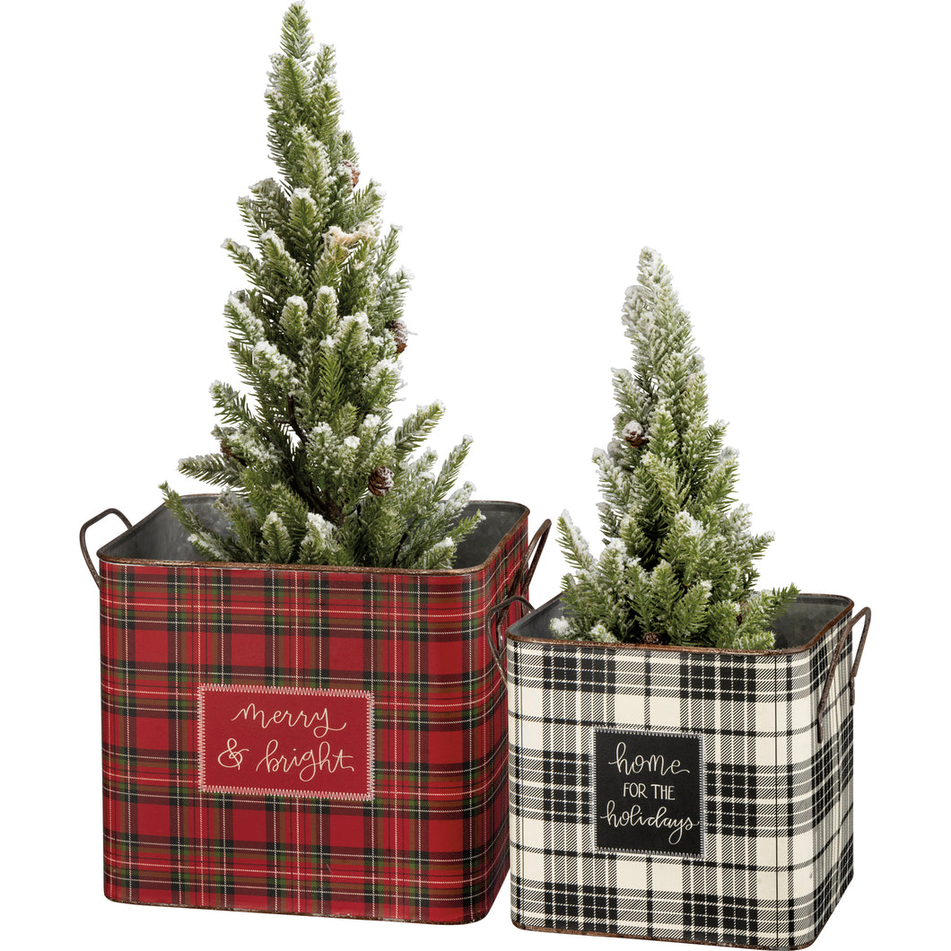 108437 - Bin Set Tartan Home for the Holidays (6664336310338)
