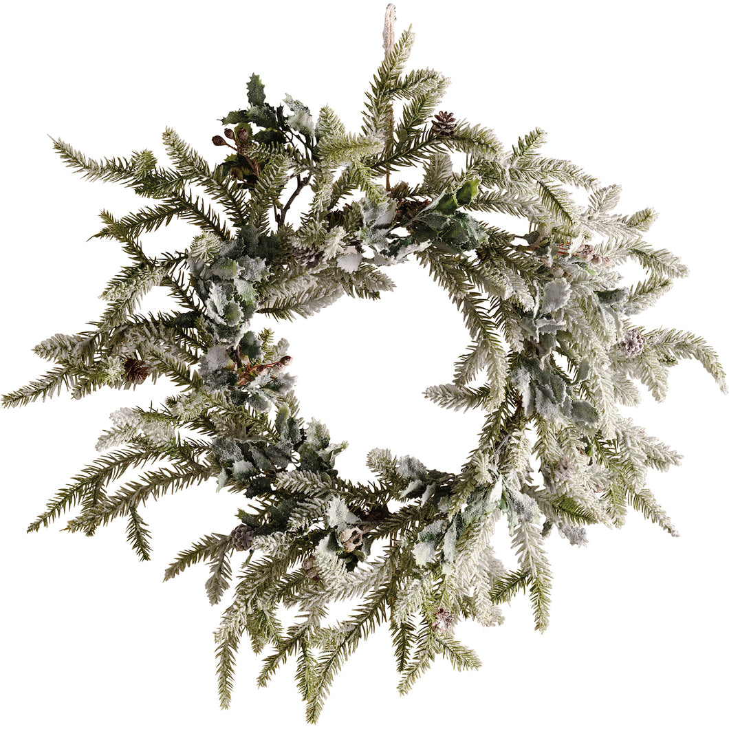 110435 - Wreath Snow Finish (6664877342786)