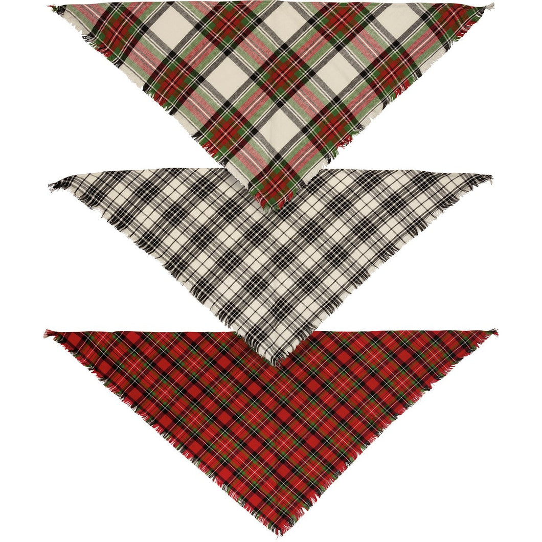 111522 - Pet Bandana Set - PLAID - small (6840182014018) (6840183324738)