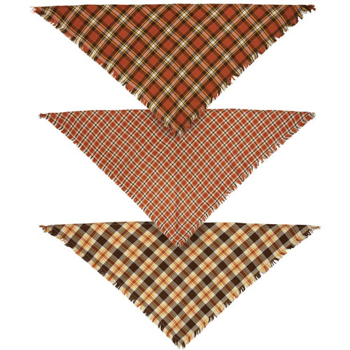 111525 - Pet Bandana Set - FALL PLAID - small (6840175001666)