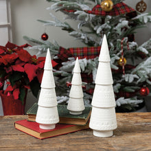 Load image into Gallery viewer, 112673 - Tree Set Winter Ceramic (6840263868482)