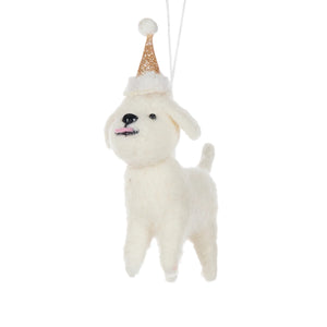 Wool Maltese with Party Hat (6791123337282)