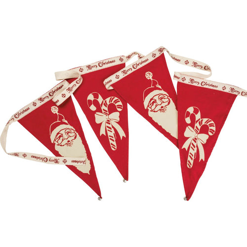 16674 - Pennant Garland Santa & Cane (6701537656898)