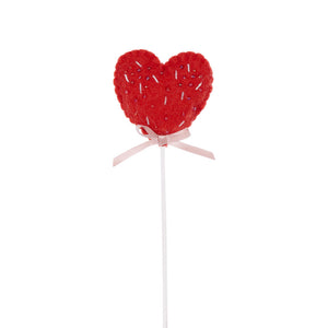 Wool Love Heart Pick Red (6879598215234)