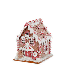 Load image into Gallery viewer, LED Gingerbread House with Santa (6643192627266)