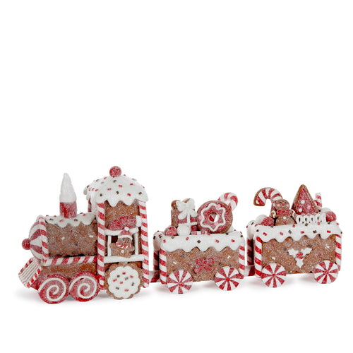 Gingerbread Train with 3 Carriages (6643194626114)