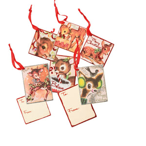 25000 - Gift Tag Set Christmas Deer (6702776582210)